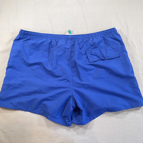 VINTAGE Y2K Speedo Swim Shorts Trunks Mens L Blue 5" Inseam Mesh Lined Swim Surf - Picture 5 of 7